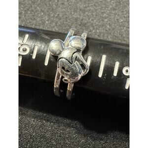 925 Sterling Silver Disney Mickey Mouse Ring Size 7